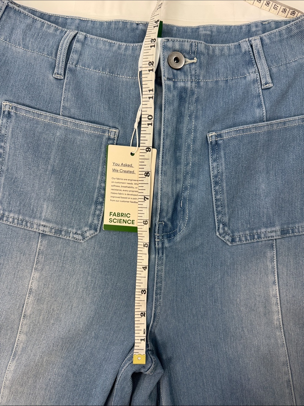 HALARA Light Wash Wide-Leg Denim Jeans - Picture 8 of 15
